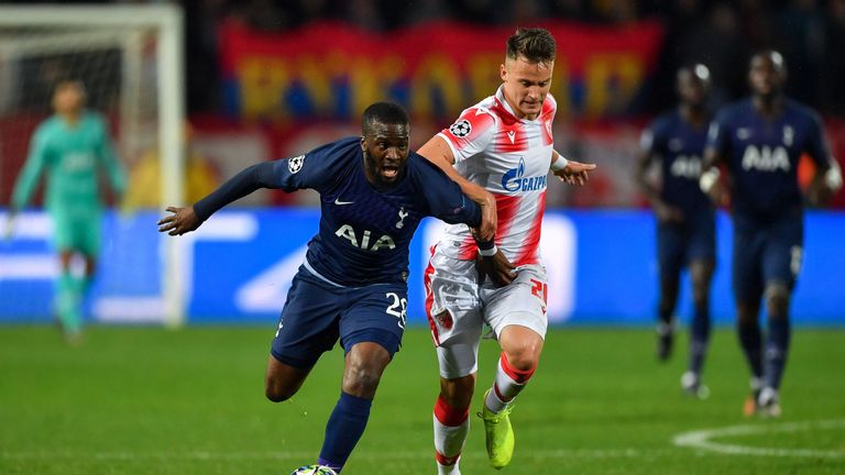 Tanguy Ndombele shone for Spurs against Red Star Belgrade