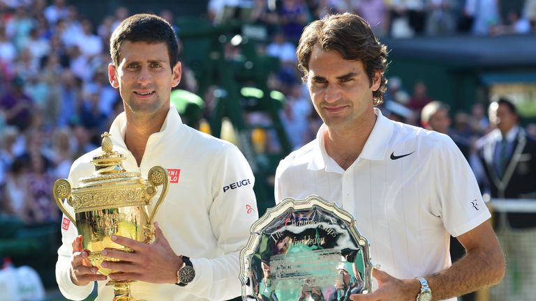 Novak Djokovic defeated Roger Federer to win the Wimbledon title in 2014