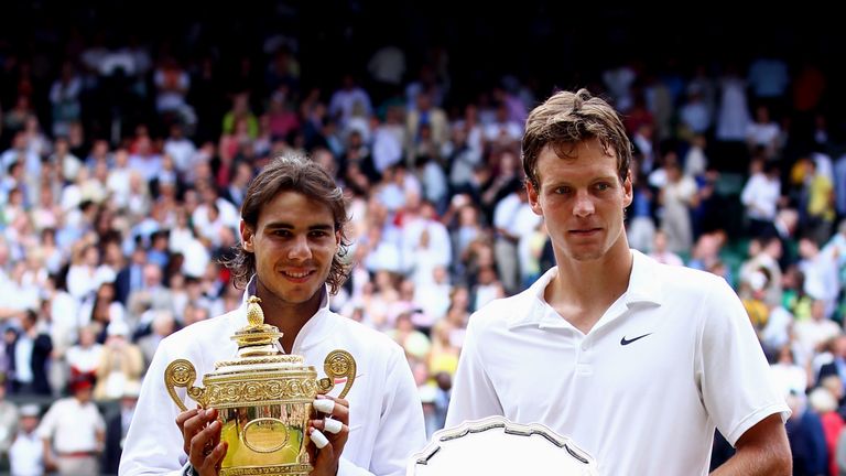 Tomas Berdych defeated Roger Federer and then Novak Djokovic back-to-back before being beaten by Rafael Nadal at Wimbledon in 2010