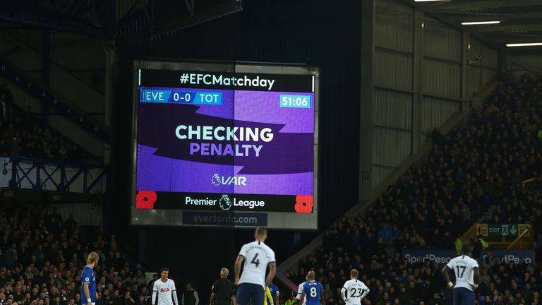 VAR was the centre of attention at Goodison Park 