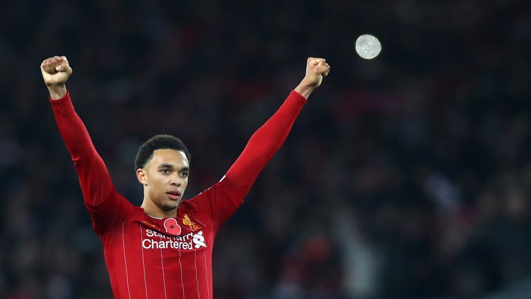 Trent Alexander-Arnold was fortunate not to be penalised for handball