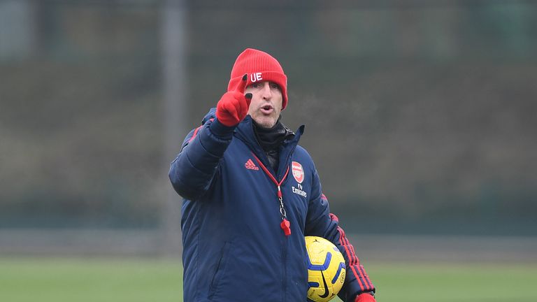 Arsenal head coach Unai Emery