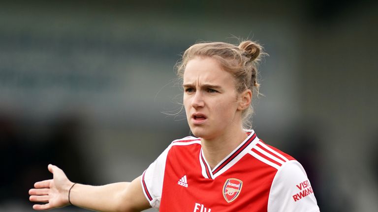 Arsenal&#39;s Vivianne Miedema during the Women&#39;s Continental League Cup match vs Charlton Athletic