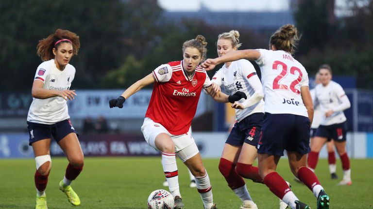 Vivianne Miedema scored the only goal of the game as Arsenal beat Liverpool