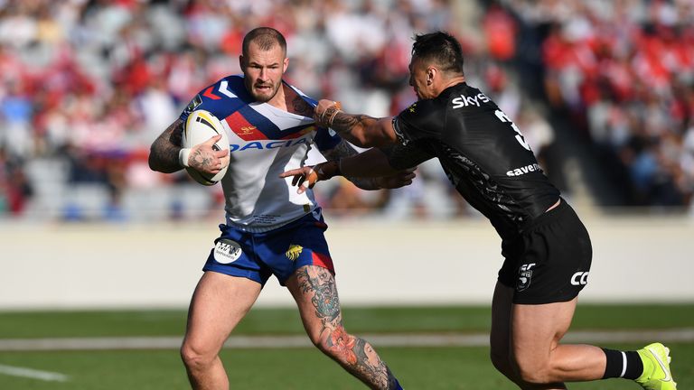 Zak Hardaker.
New Zealand Kiwis v Great Britain Lions.
Oceania Cup International Rugby League, Eden Park, Auckland, New Zealand. Saturday 2 November 2019