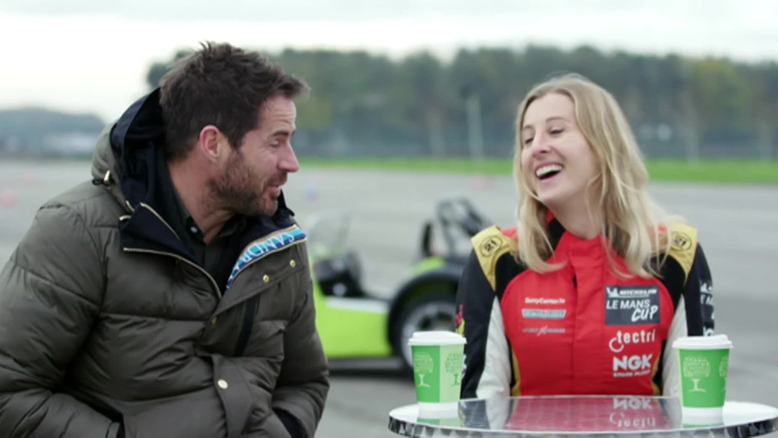 Rainbow Laces: Jamie Redknapp takes on racing driver Charlie Martin in ...
