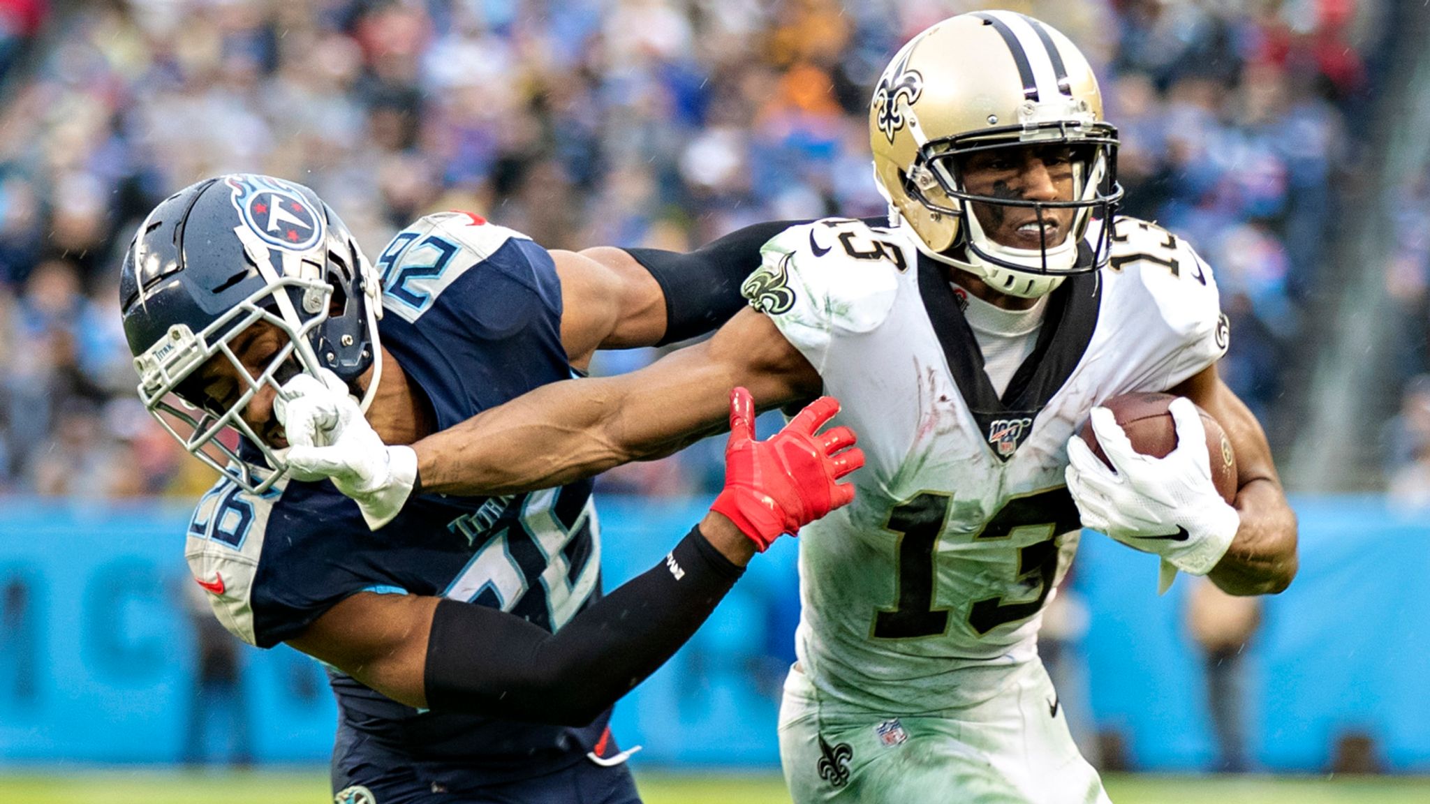 Michael Thomas breaks NFL record, Saints beat Titans 38-28