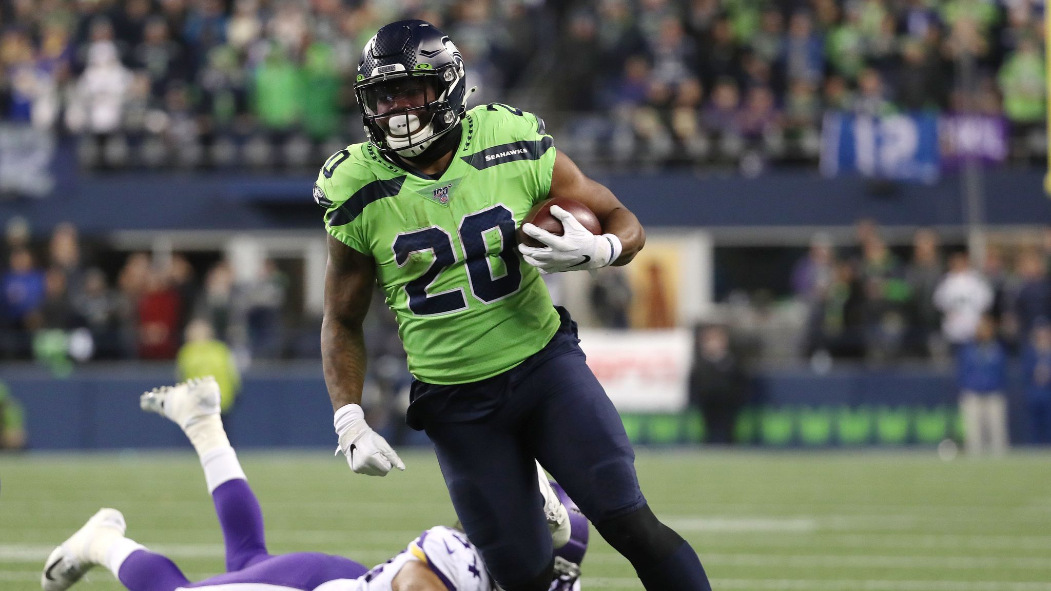 Rashaad Penny Interview  Seahawks Saturday Night 