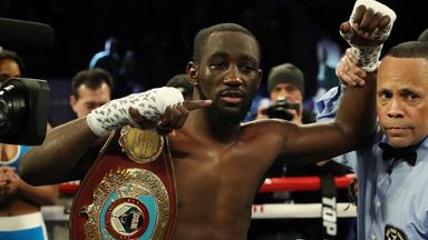 Terrence Crawford stopped Egidijus Kavaliauskas in the ninth round