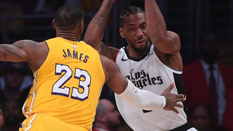 Kawhi Leonard Scores 35 Points To Lead Clippers To Come From Behind Win Over Lakers Nba News Sky Sports