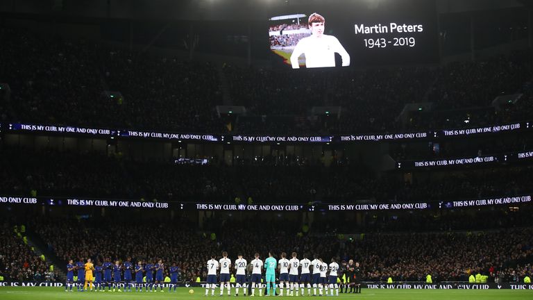 The London Stadium pays tribute to Martin Peters