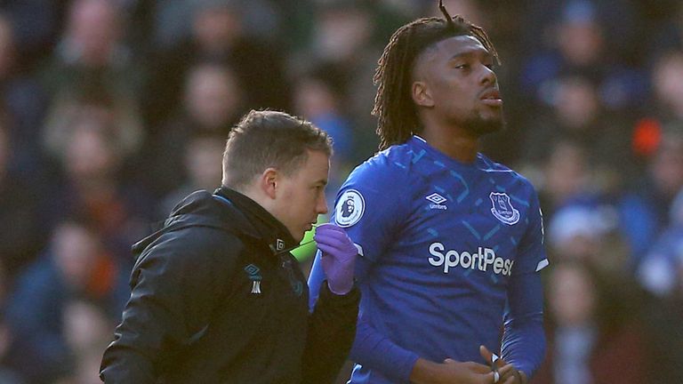 Everton are set to be without Alex Iwobi following a hamstring injury