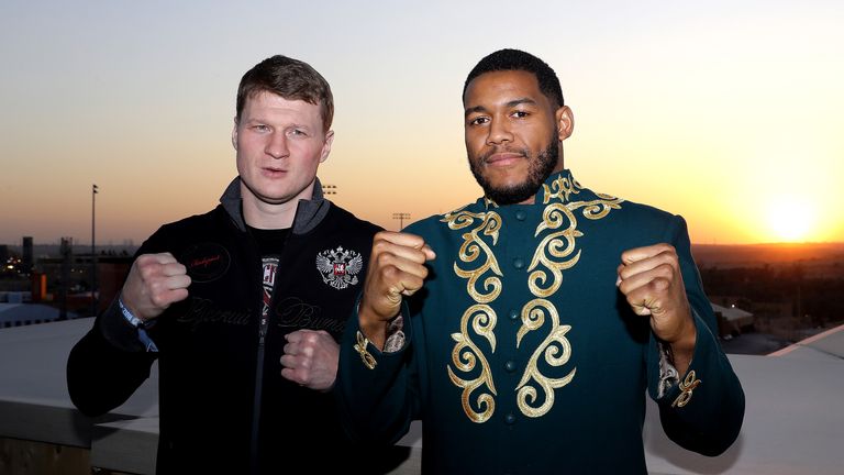 Alexander Povetkin and Michael Hunter