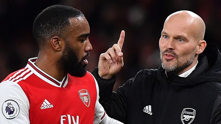 Arsenal's Alexandre Lacazette and Freddie Ljungberg suffered defeat to Brighton