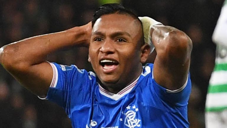 Alfredo Morelos League Cup final Rangers vs Celtic