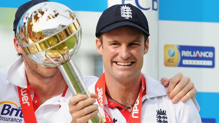 Andrew Strauss during day five of the 4th npower Test Match between England and India at The Kia Oval on August 22, 2011 in London, England.