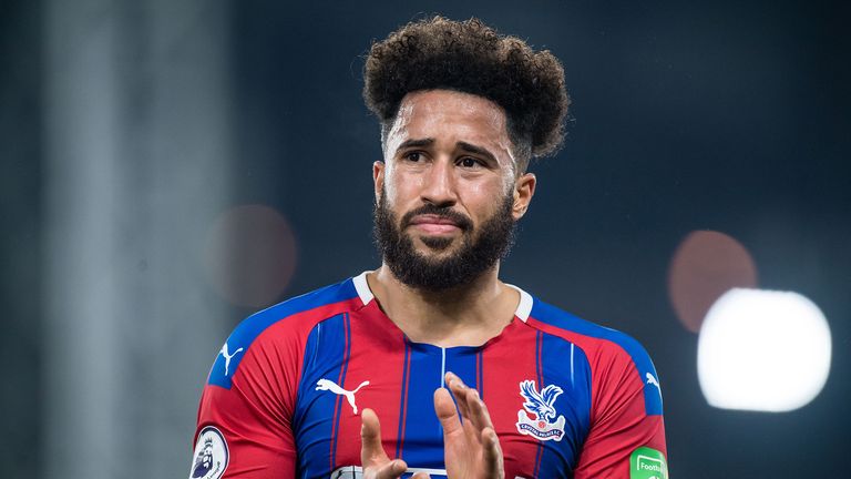 Andros Townsend of Crystal Palace reaction during the Premier League match between Crystal Palace and Liverpool FC at Selhurst Park on November 23, 2019 in London, United Kingdom.