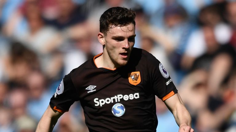 Andy Robertson was part of the Hull side that won promotion to the Premier League in 2016