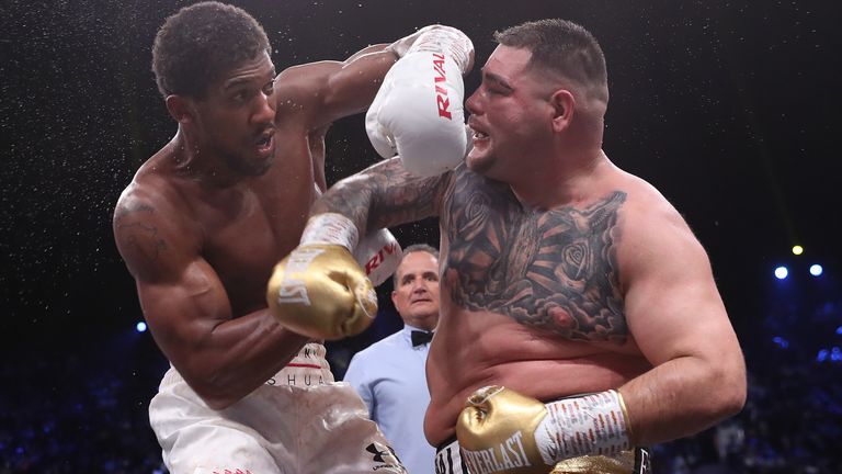 Andy Ruiz Jr  v Anthony Joshua, IBF, WBA, WBO and IBO heavyweight championships, Diriyah, Saudi Arabia..7th December 2019..Picture By Mark Robinson..
