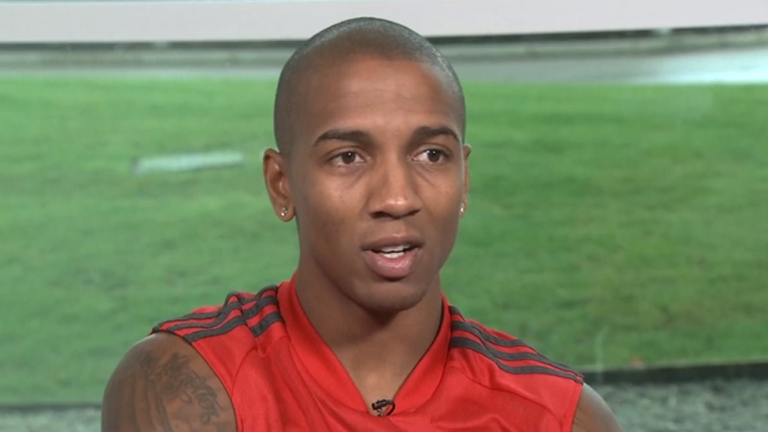 Ashley Young speaks exclusively to Sky Sports ahead of the Manchester derby