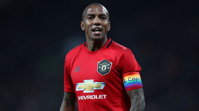 Ashley Young returned for Manchester United in their 2-1 win against Totteham