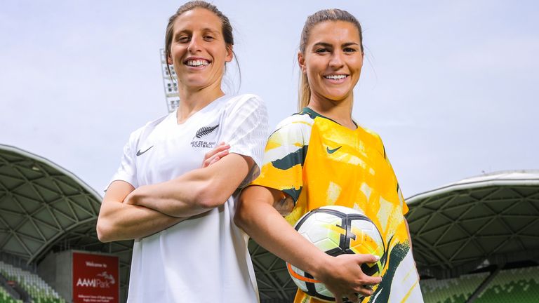 Rebekah Stott of New Zealand and Stephanie Catley of Australia will hope to be playing in a home World Cup in 2023