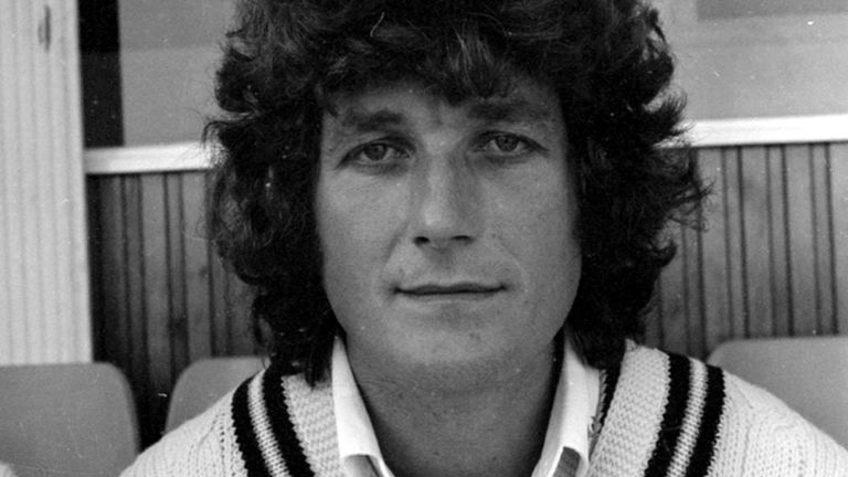Bob Willis pictured in June 1981 while at Warwickshire