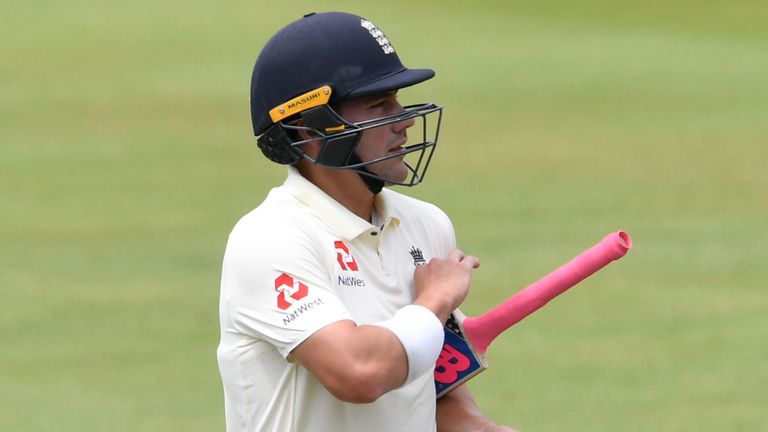 Rory Burns of England out for 9 during day 2 of the 1st Test match between South Africa and England at SuperSport Park 