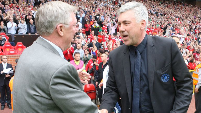 Ancelotti was linked with replacing Sir Alex Ferguson at Manchester United