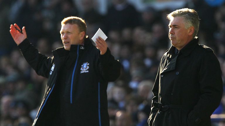 Both David Moyes and Carlo Ancelotti are in the running for the Everton job after Marco Silva was sacked last week
