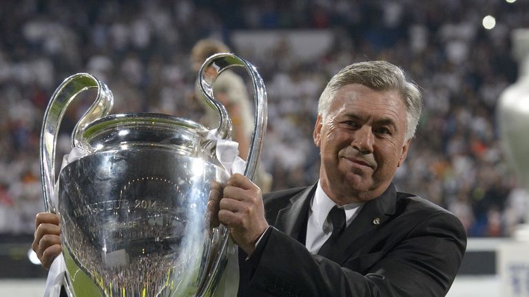 Carlo Ancelotti has lifted the Champions League three times as a manager