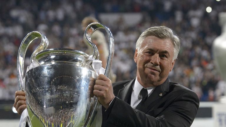 Ancelotti ha levantado la Champions League tres veces como entrenador