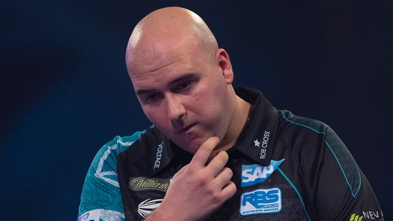 Cross posted his lowest average at a World Championship in his crushing defeat at the hands of Huybrechts