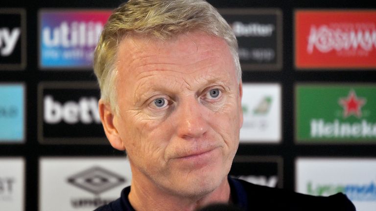 David Moyes Unveiling as West Ham United Manager
New West Ham United manager David Moyes during the press conference at Rush Green Training Ground, London. | 30 December 2019