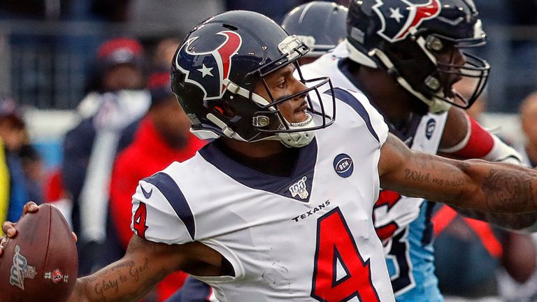 El mariscal de campo de los Houston Texans, Deshaun Watson, se convirtió en el cuarto jugador en la historia de la NFL en alcanzar 70 touchdowns en 37 juegos 