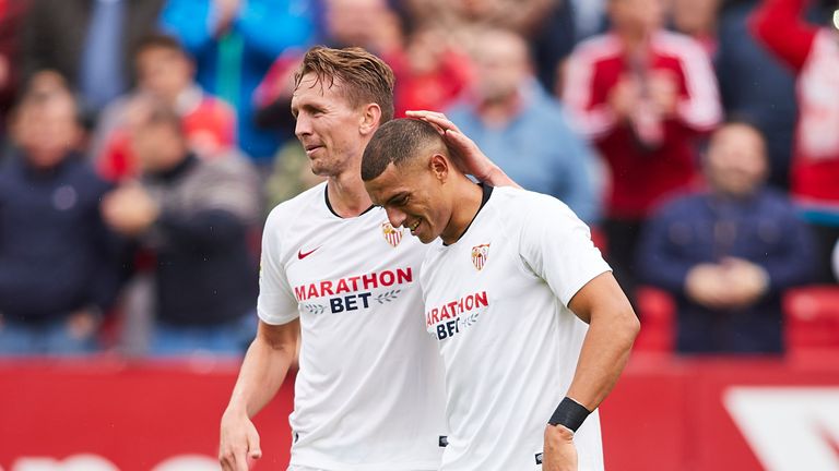 Diego Carlos scored the only goal of the game in Sevilla's win