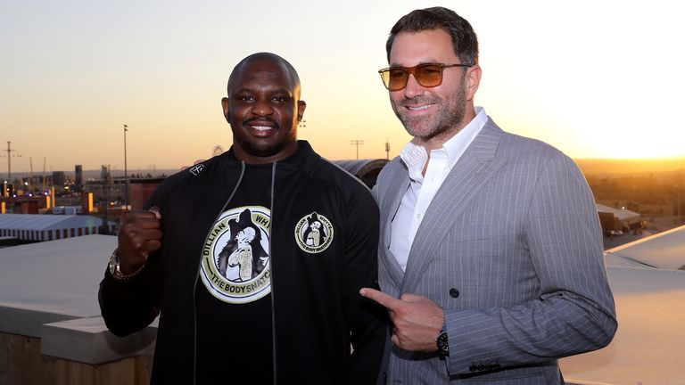 Dillian Whyte and Eddie Hearn