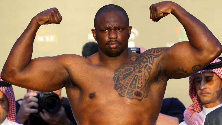 Dillian Whyte weighed in at his career-heaviest