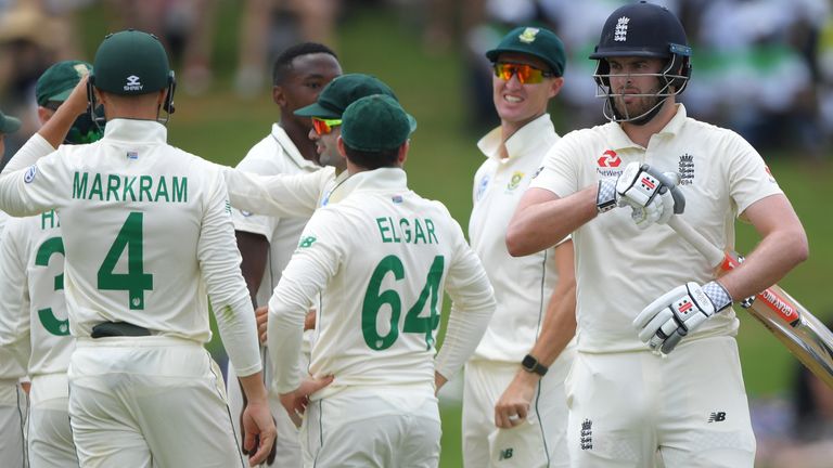 Dominic Sibley was dismissed for four in the first innings