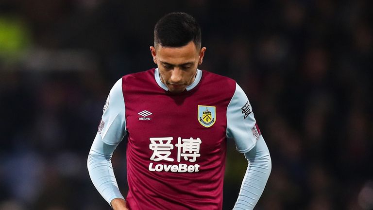 Dwight McNeil show his frustrations during Burnley's 4-1 home defeat to City