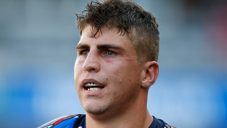 DURBAN, SOUTH AFRICA - MARCH 30: Eli Snyman of the Vodacom Bulls during the Super Rugby match between Cell C Sharks and Vodacom Bulls at Jonsson Kings Park on March 30, 2019 in Durban, South Africa. (Photo by Steve Haag/Gallo Images/Getty Images)