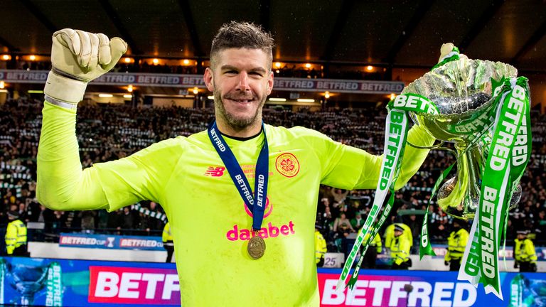 Fraser Forster Celtic League Cup final