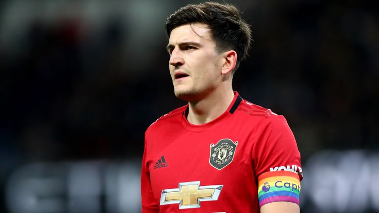 Harry Maguire has played the full match in each of Manchester United's 16 top-flight games so far this term