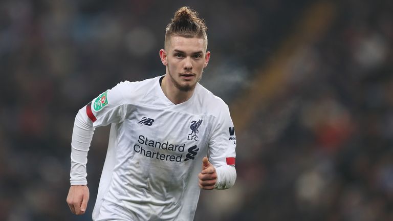 Harvey Elliott in action for Liverpool against Aston Villa