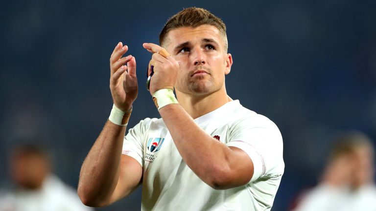 England centre Henry Slade injured both ankles while playing for club side Exeter Chiefs