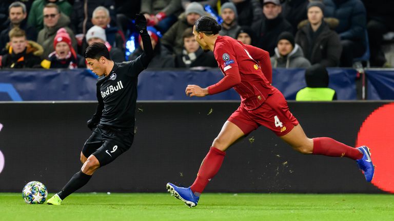 Hwang impressed in the Champions League against Liverpool this season.