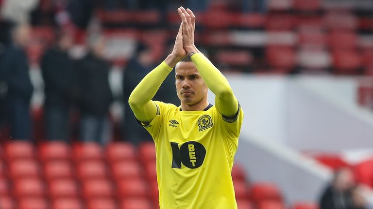 Jack Rodwell applauds Blackburn Rovers supporters