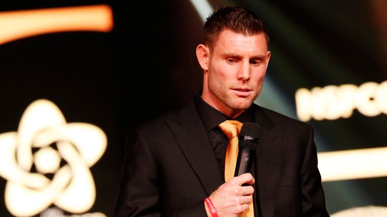 James Milner speaks at his Foundation Charity Ball last weekend