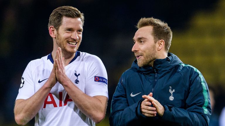 Jan Vertonghen y Christian Eriksen ven expirar sus contratos actuales al final de la temporada