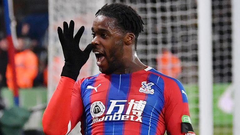 Jeffrey Schlupp celebrates his goal against Bournemouth